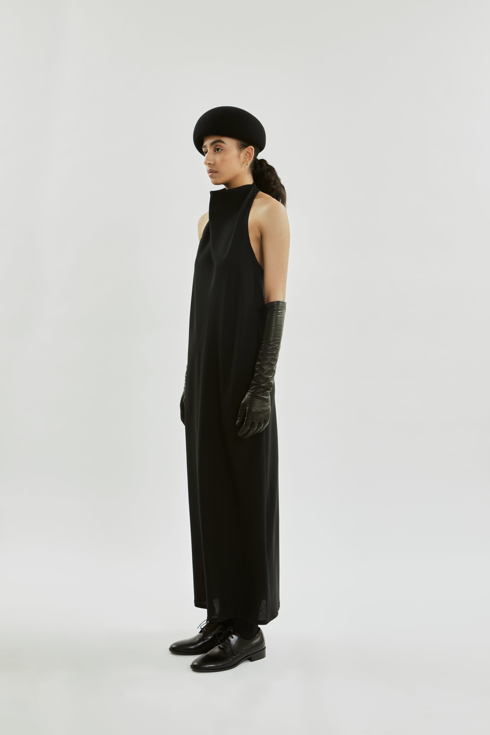 Francoise dress | Black - Virgin wool