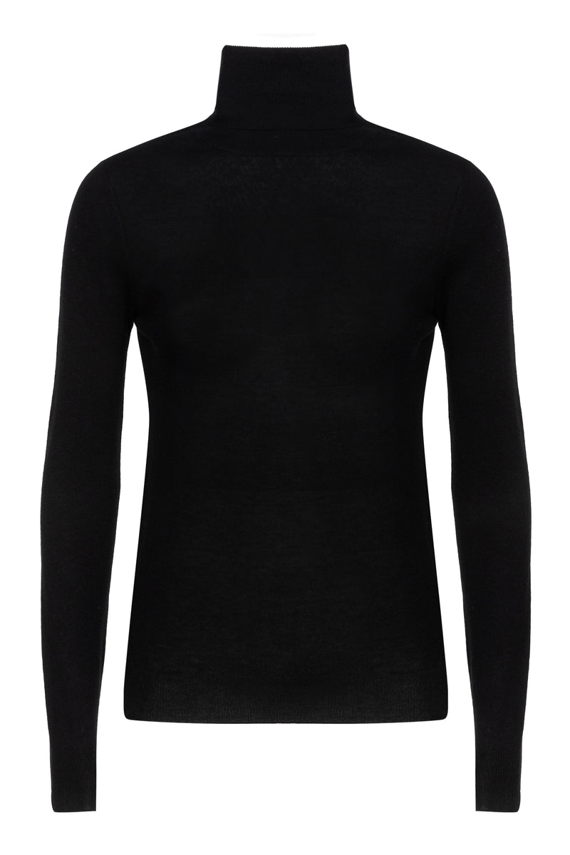 Frederica knitted top | Black - Ultrafine merino-cashmere-silk blend