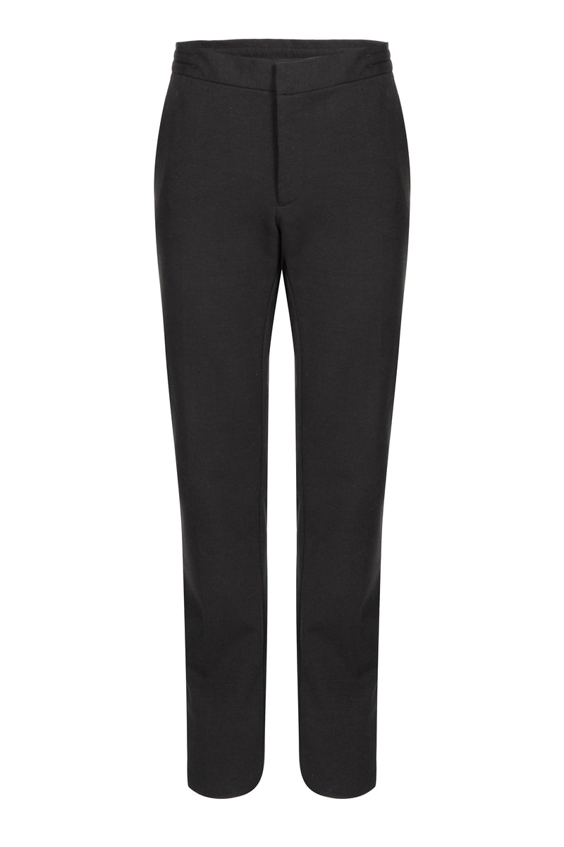 George trousers | Black - Jersey cotton