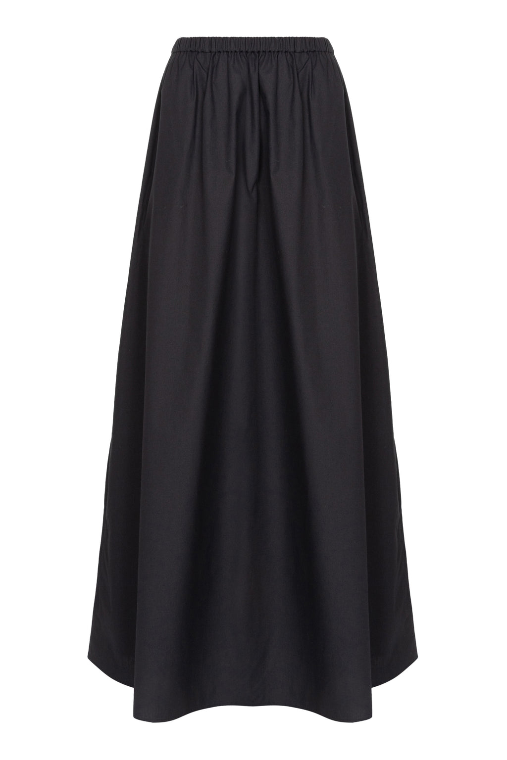 Gloria skirt | Black - Cotton poplin