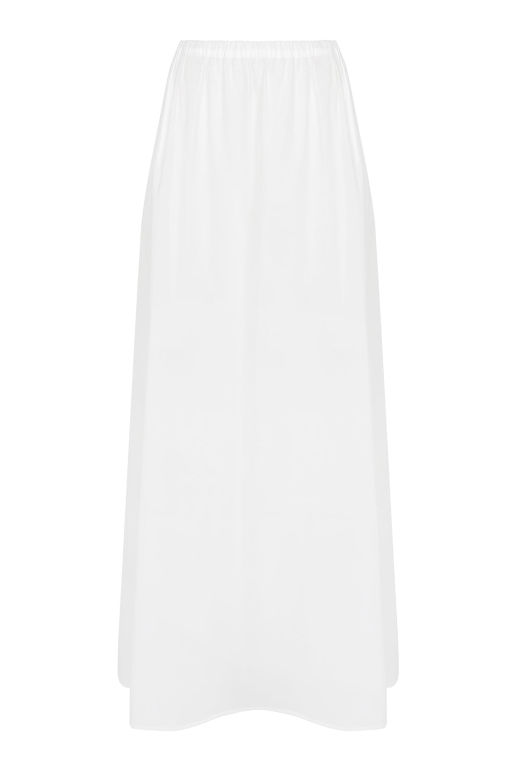 Gloria skirt | White - Cotton poplin
