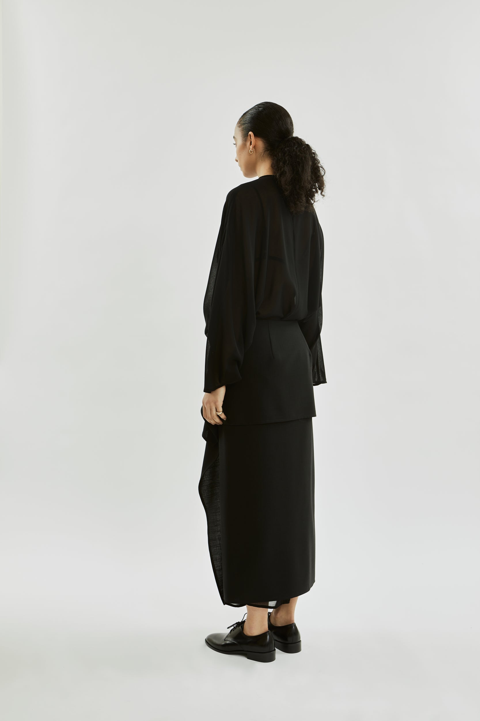 Hailey skirt | Black - Virgin wool