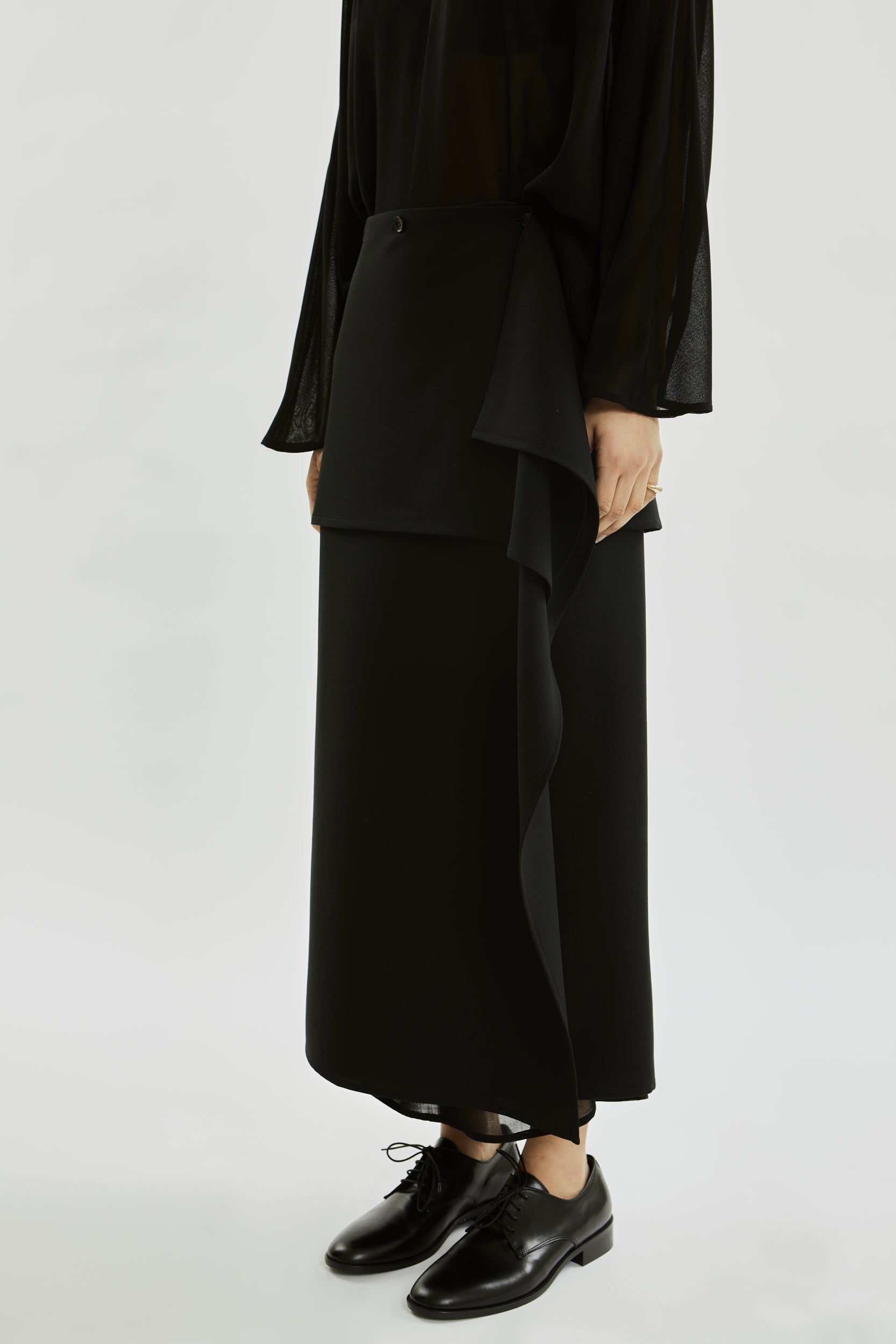 Hailey skirt | Black - Virgin wool