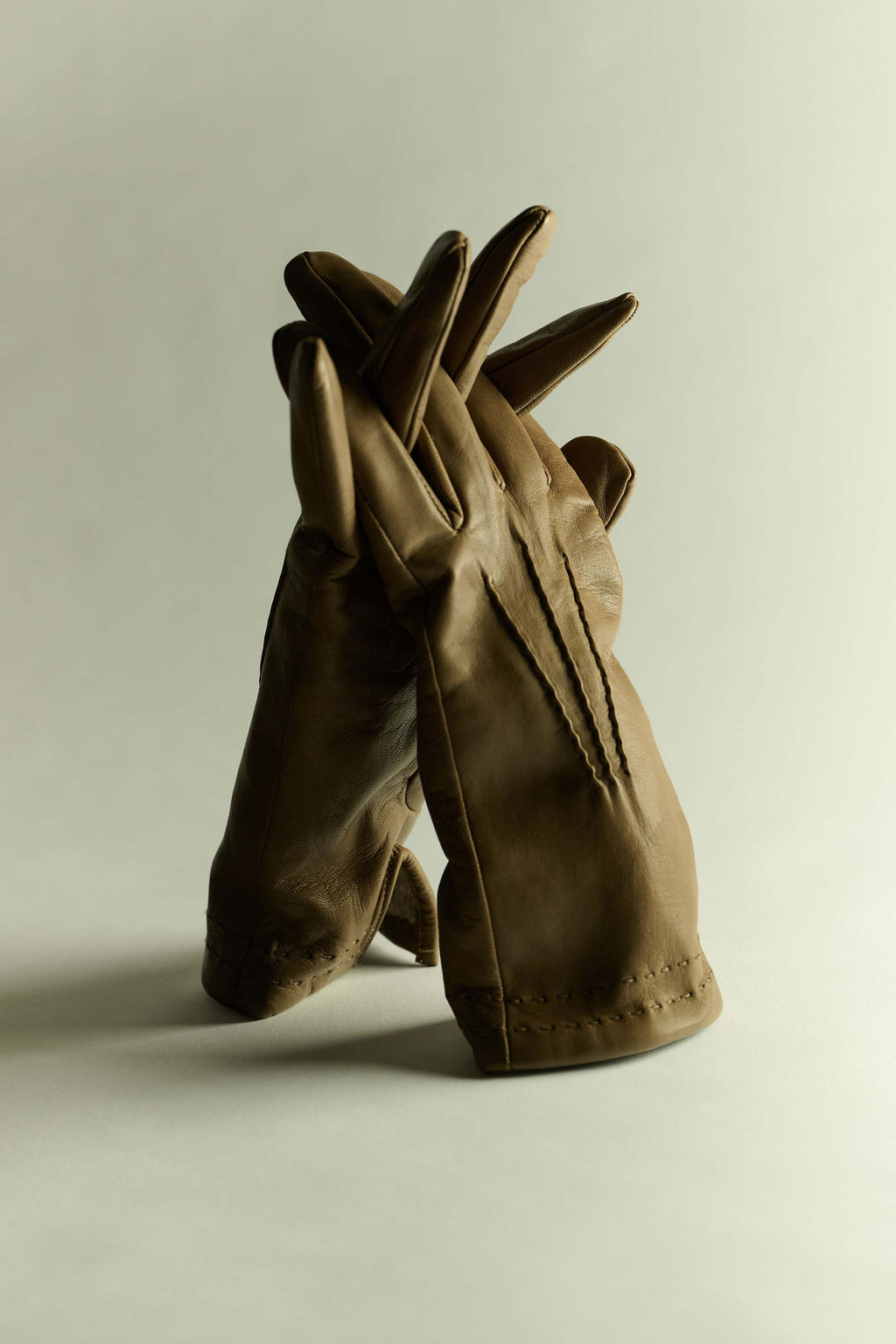 Nan gloves | Mink - Leather