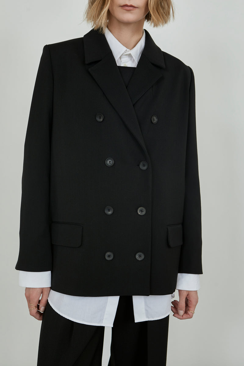 Harper blazer | Black - Virgin wool