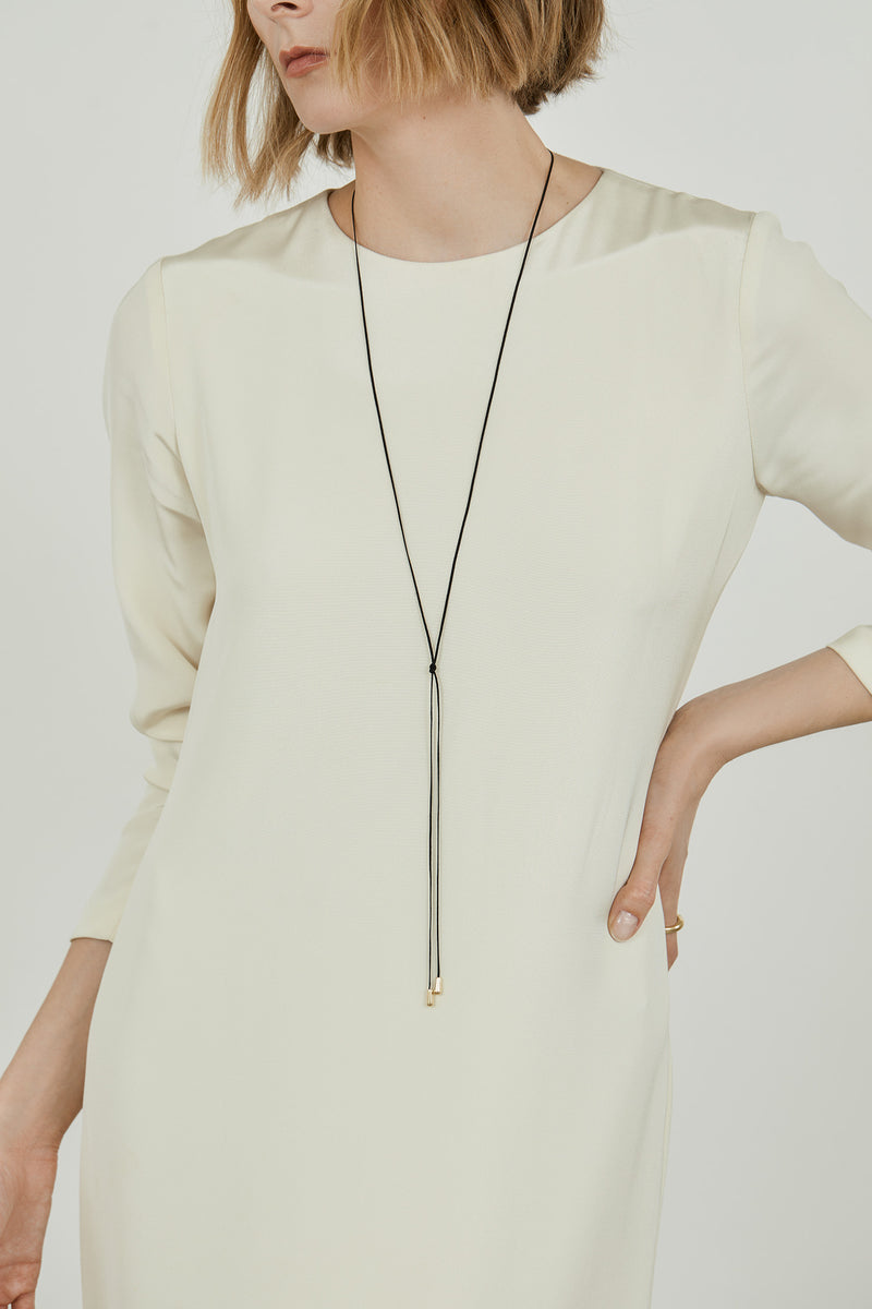 Ileana necklace | Black - 18K gold