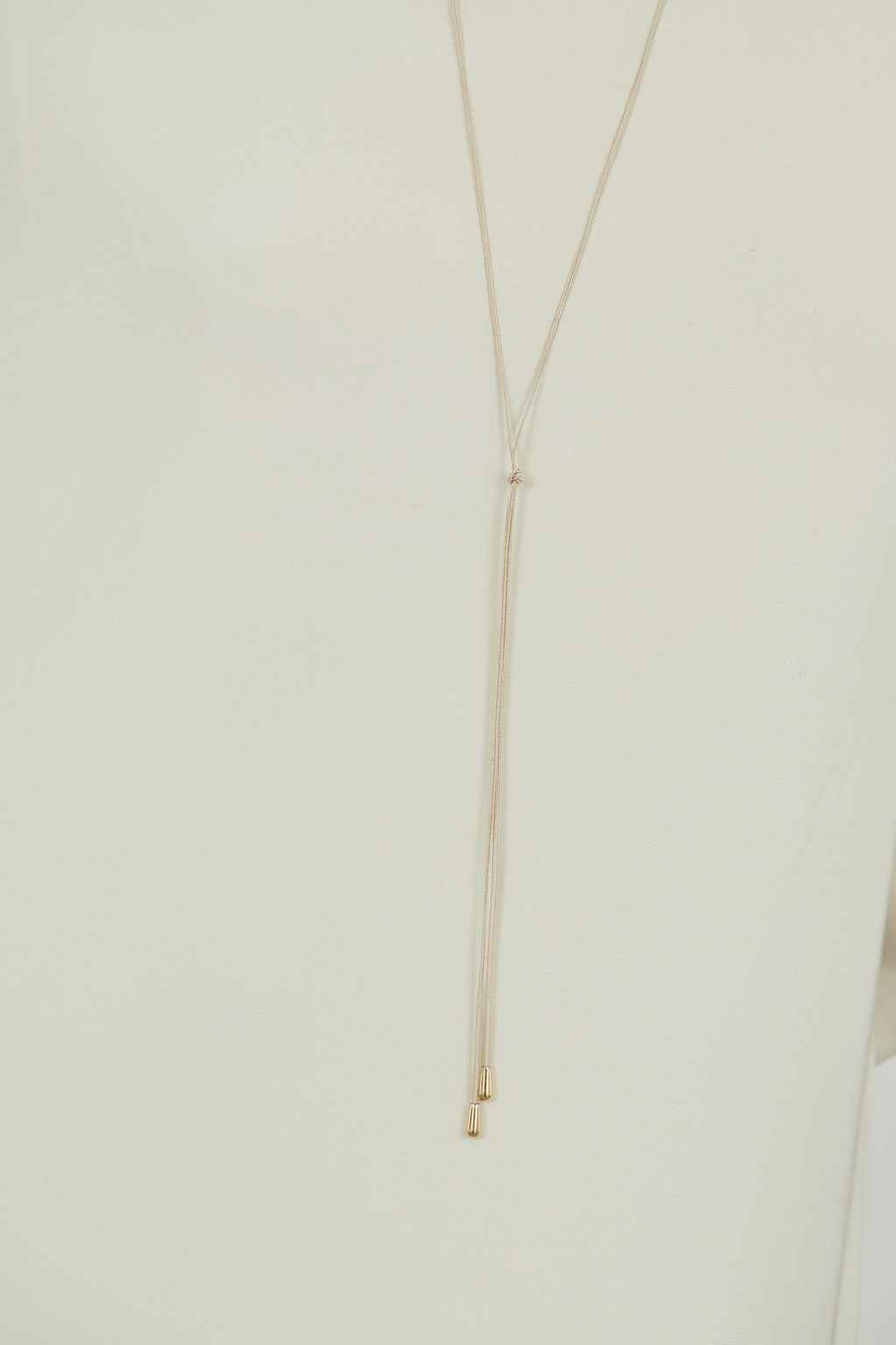 Ileana necklace | Beige - 18K gold