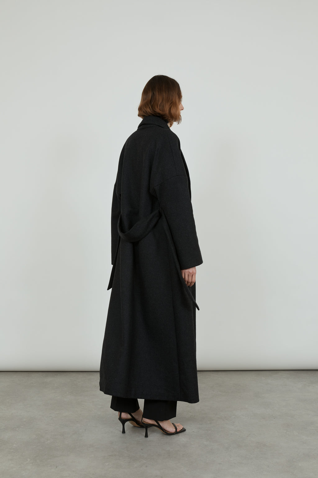 Indra coat | Dark Grey - Cashmere wool