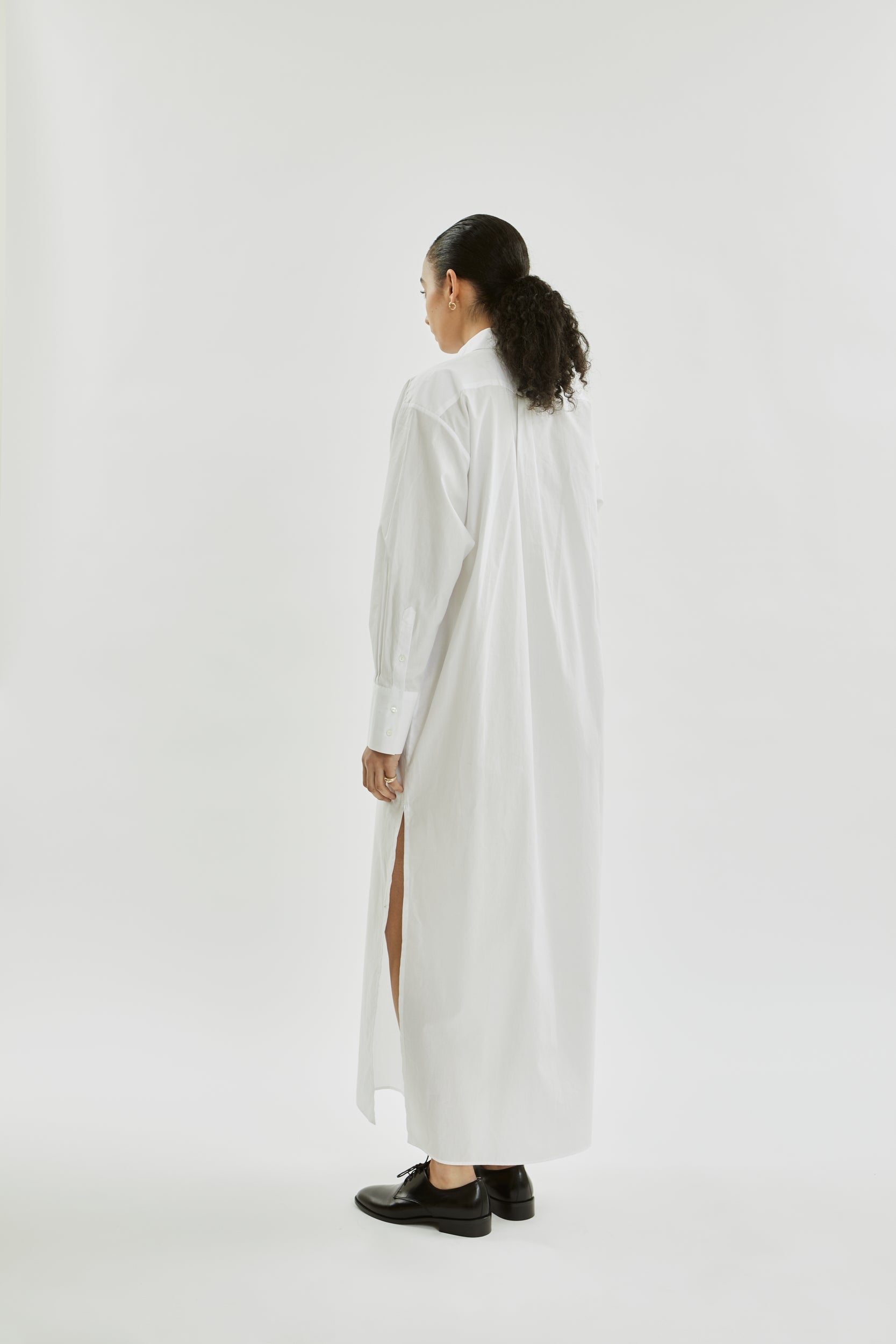 Inesa Shirtdress | White - Cotton
