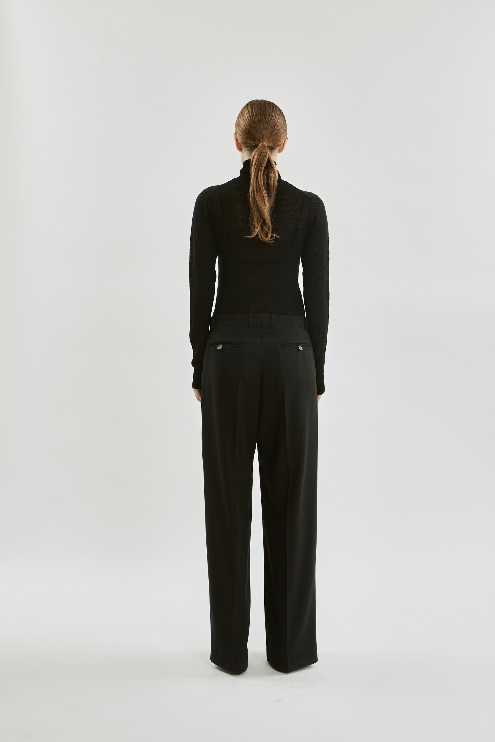 Ira trousers | Black - Virgin wool