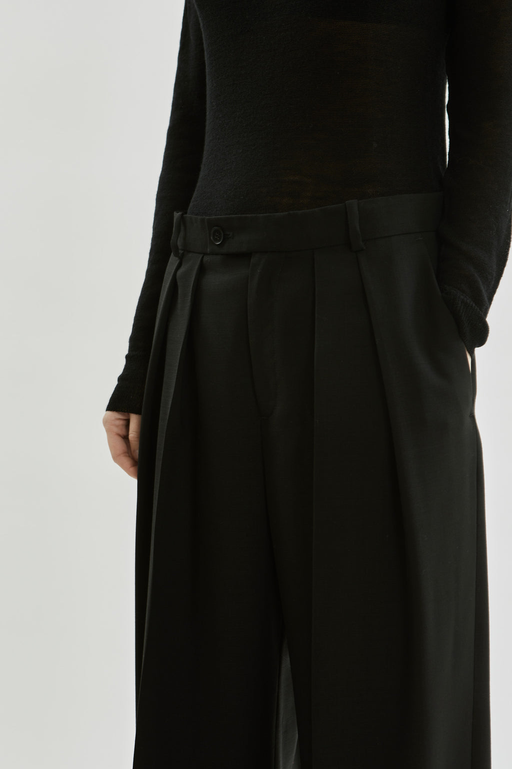 Ira trousers | Black - Virgin wool