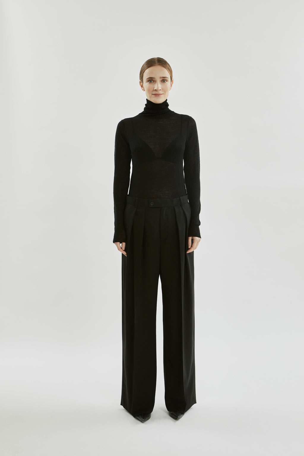 Ira trousers | Black - Virgin wool