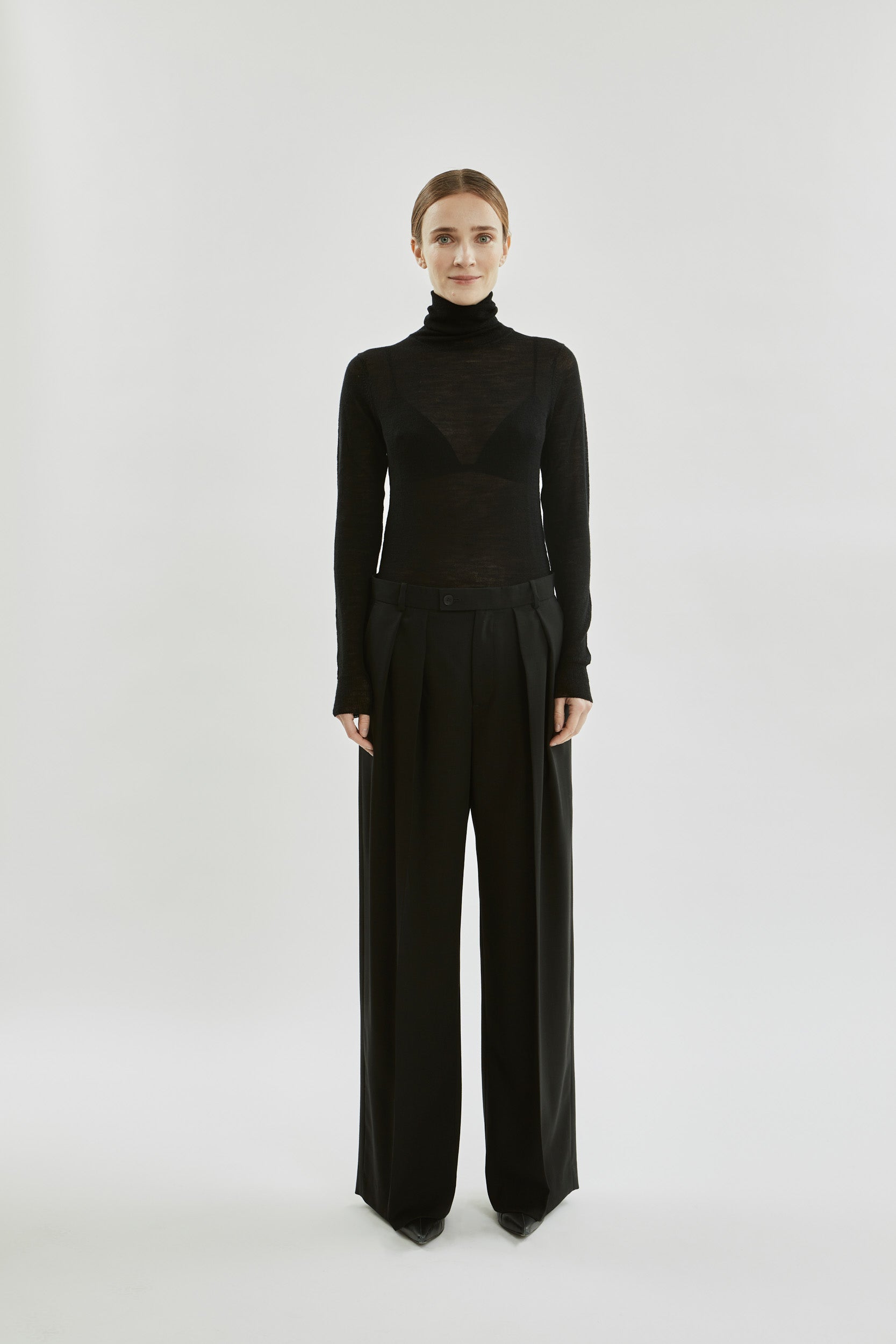 Ira trousers | Black - Virgin wool