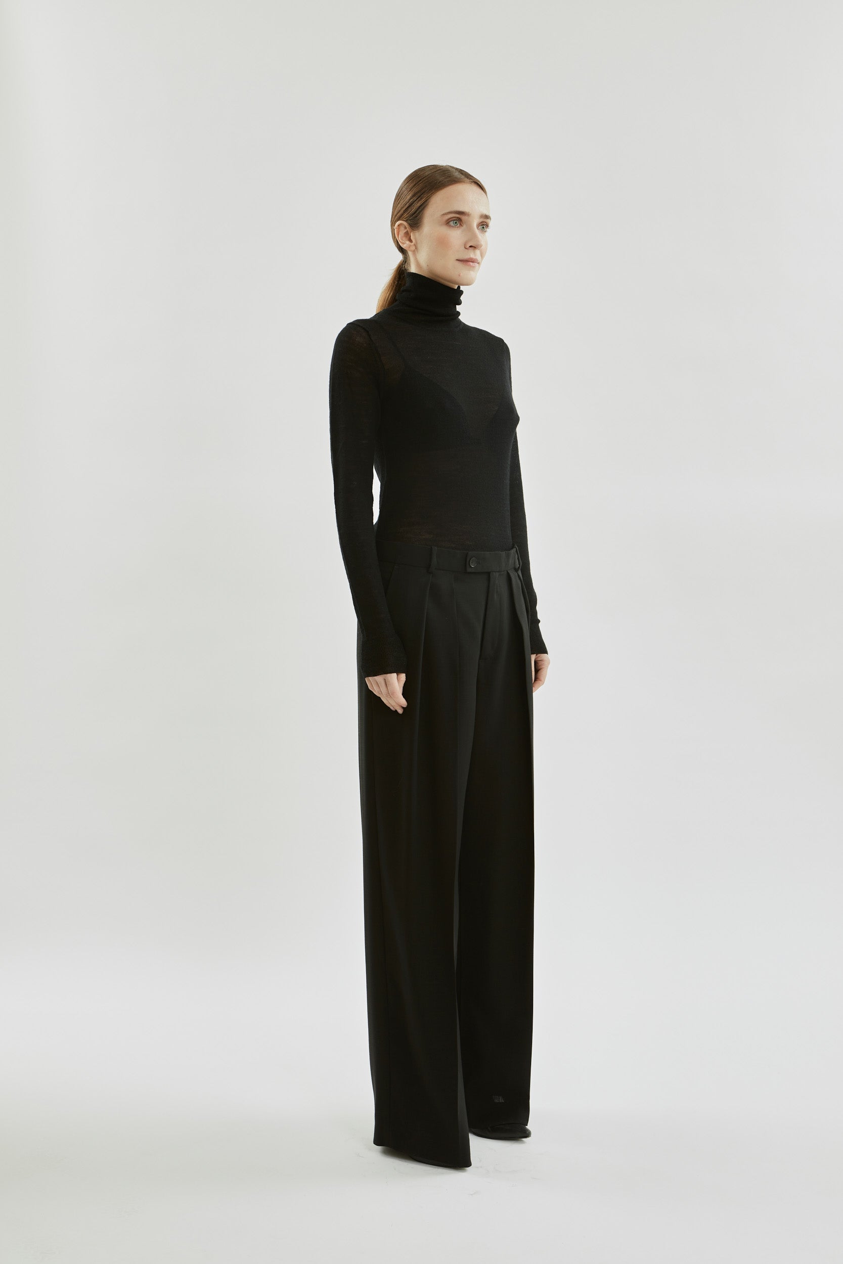 Ira trousers | Black - Virgin wool