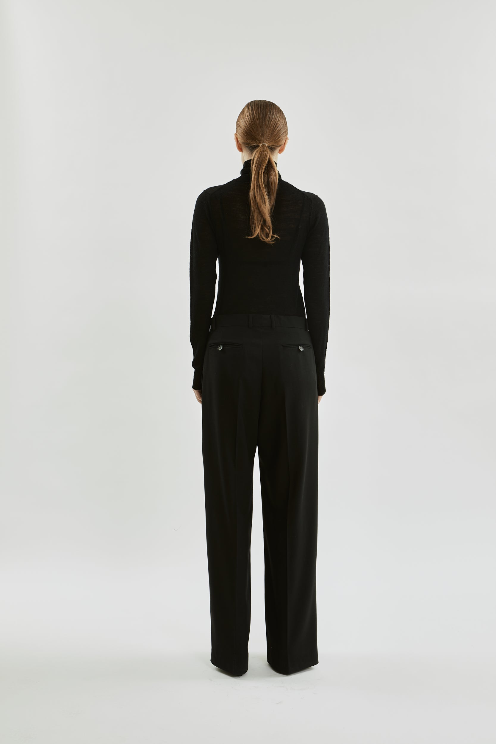 Ira trousers | Black - Virgin wool