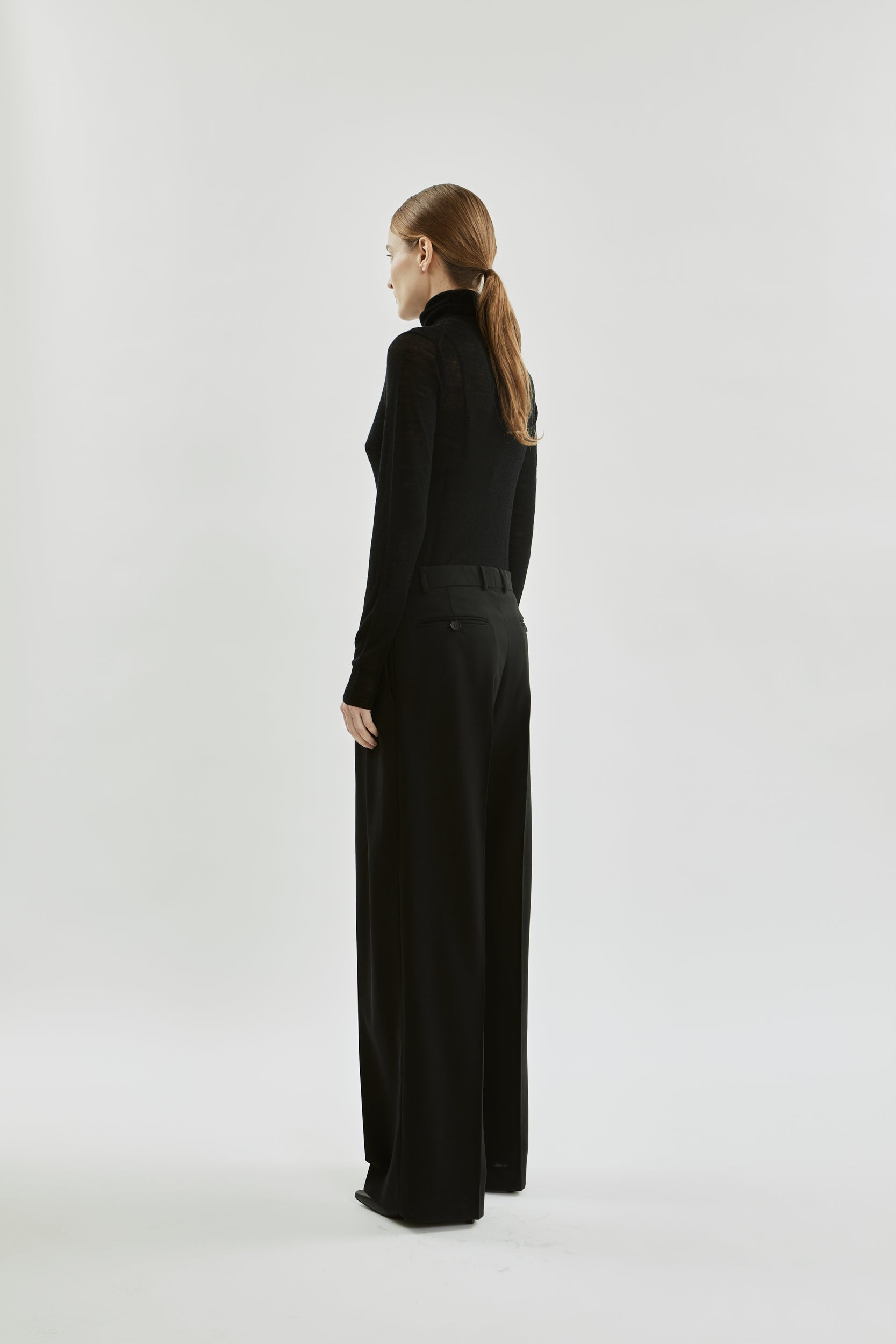 Ira trousers | Black - Virgin wool