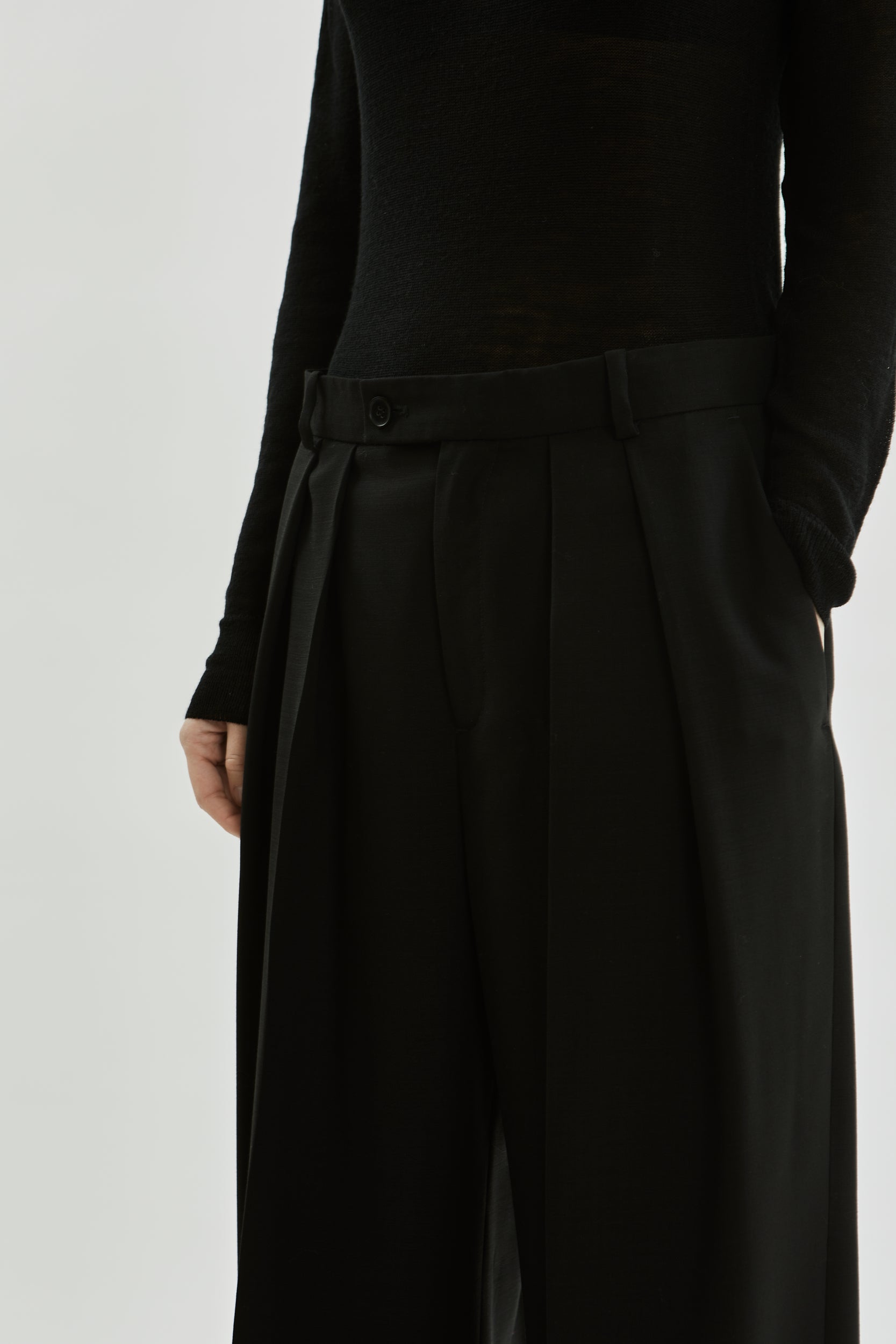 Ira trousers | Black - Virgin wool