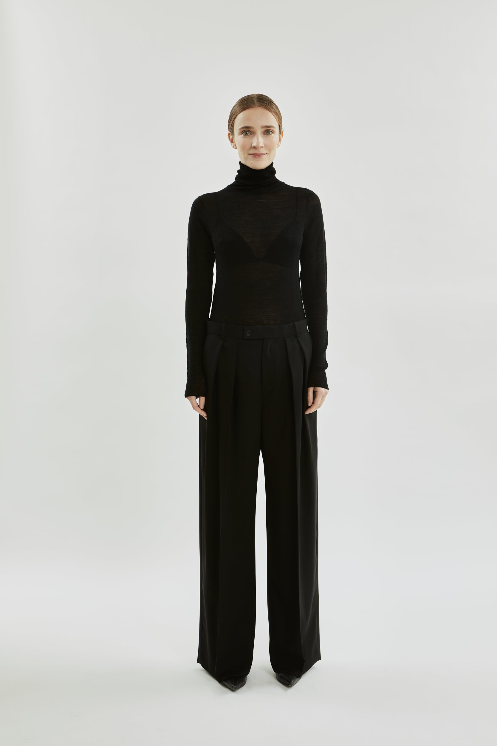 Ira trousers | Black - Virgin wool