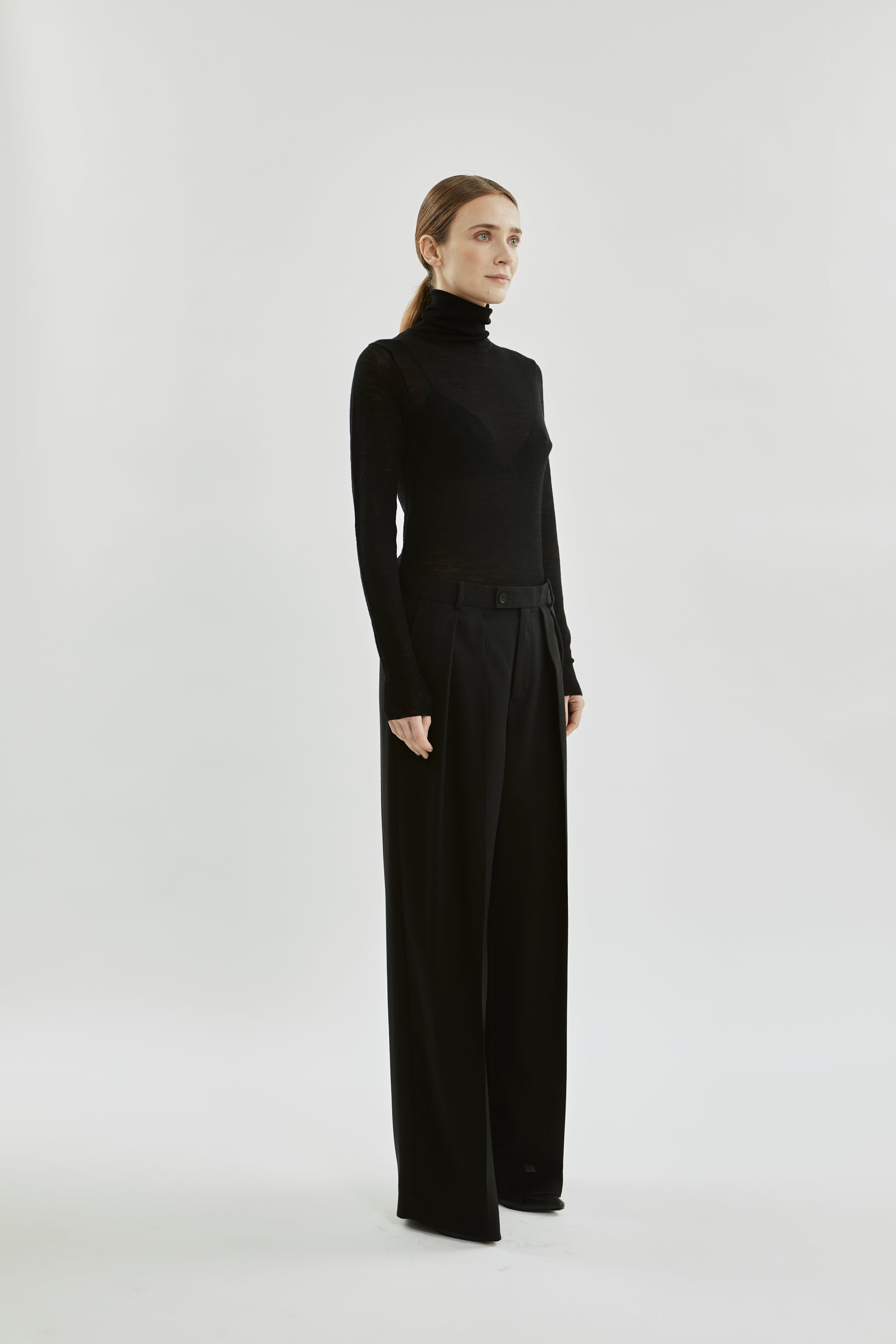 Ira trousers | Black - Virgin wool