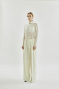 Ira trousers | Off white - Virgin wool