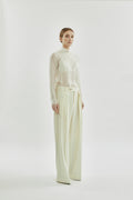 Clarice top | Off white - Chiffon silk