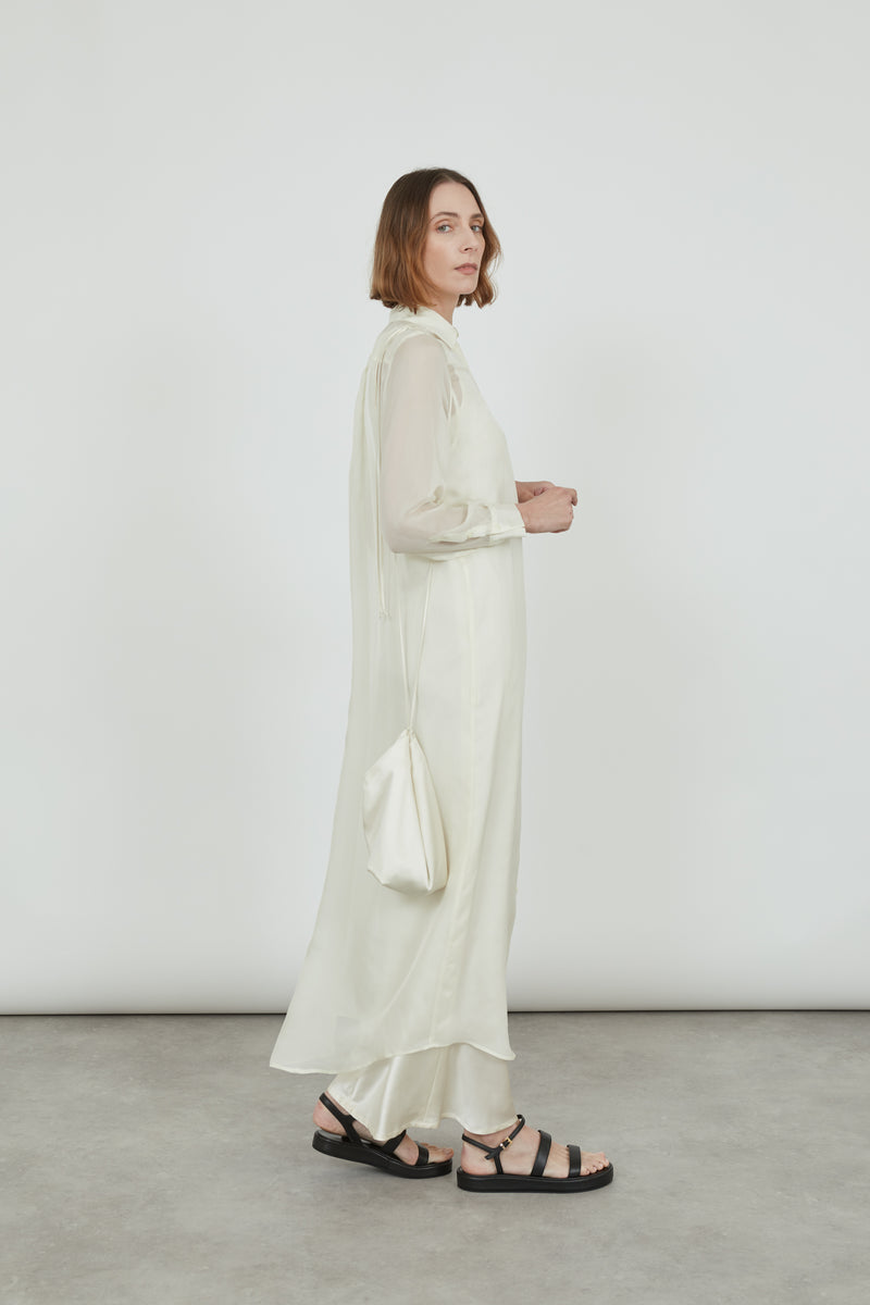 Martha bag | Off White - Satin silk