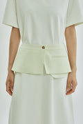 Isaura waistbelt | Off white - Virgin wool