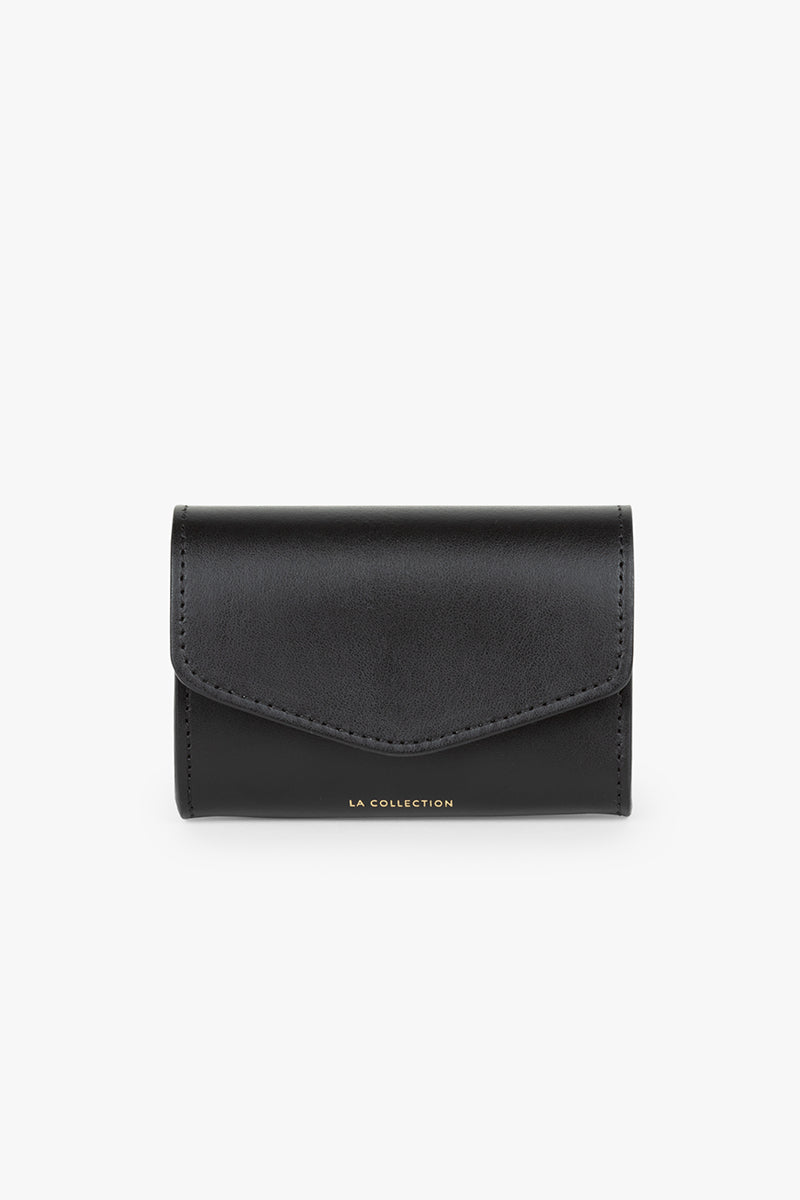 Luca wallet bag in black leather.