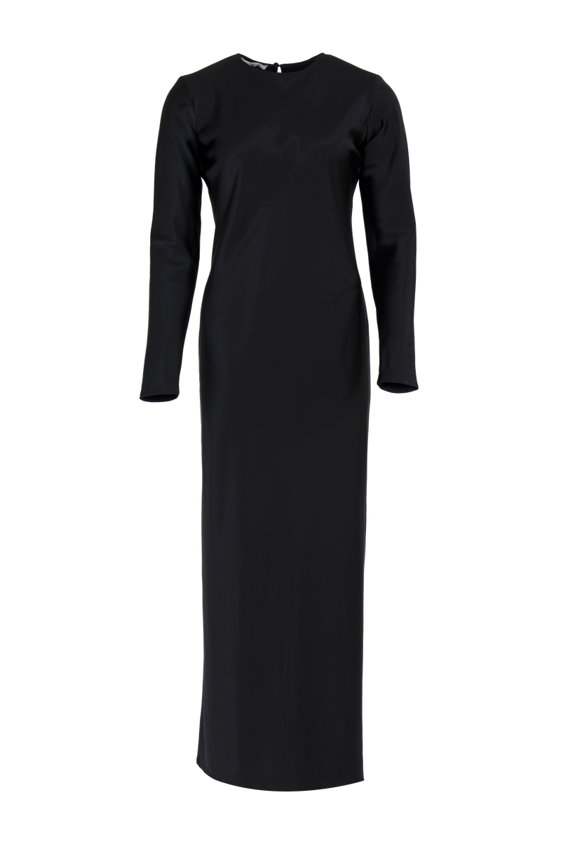 Jacqueline dress | Black - Satin silk