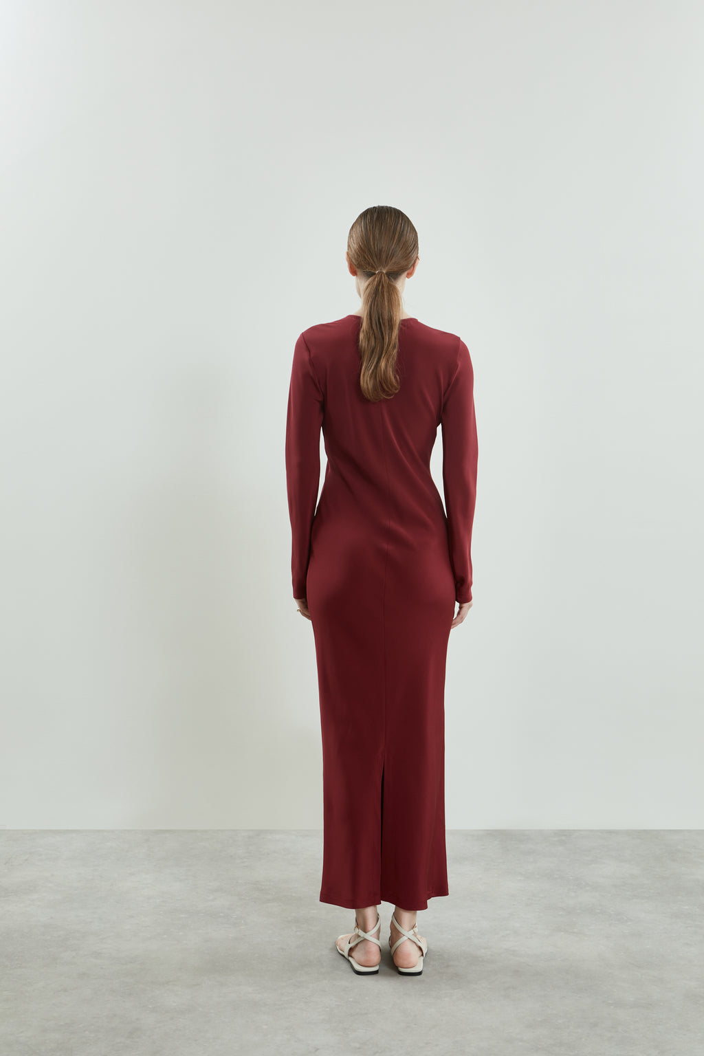 Jacqueline dress | Red - Crepe silk