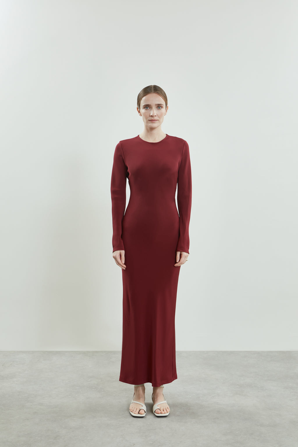 Jacqueline dress | Red - Crepe silk