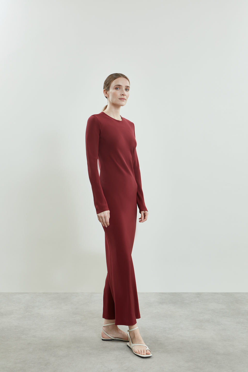 Jacqueline dress | Red - Crepe silk