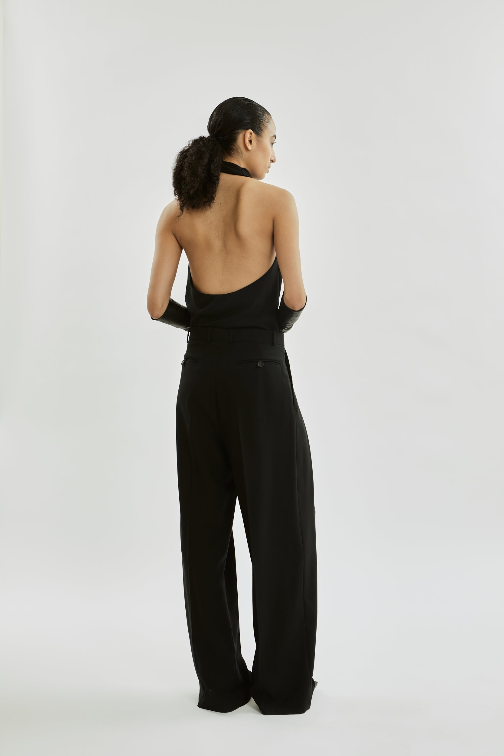 Jeanne top | Black - Virgin wool