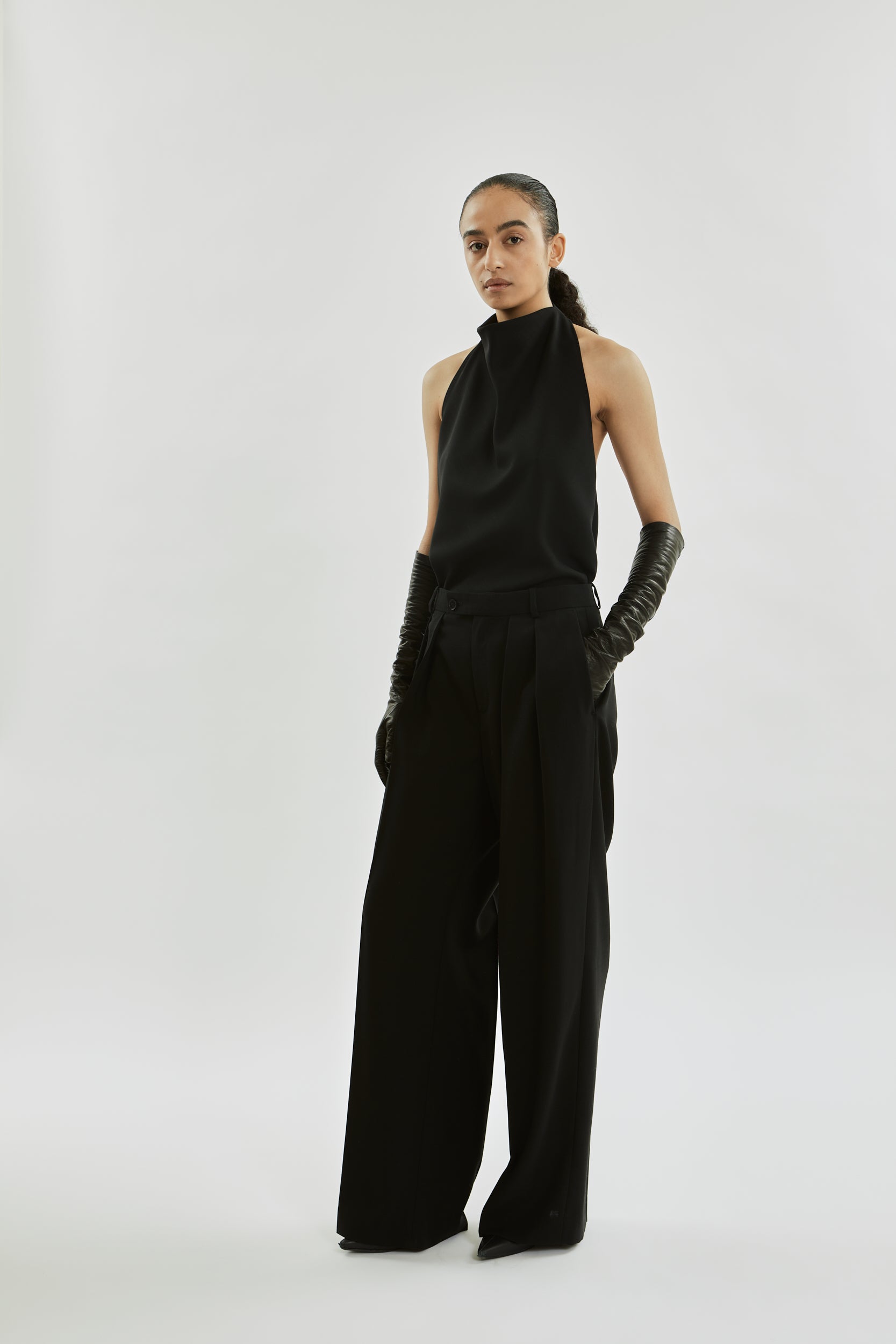 Jeanne top | Black - Virgin wool