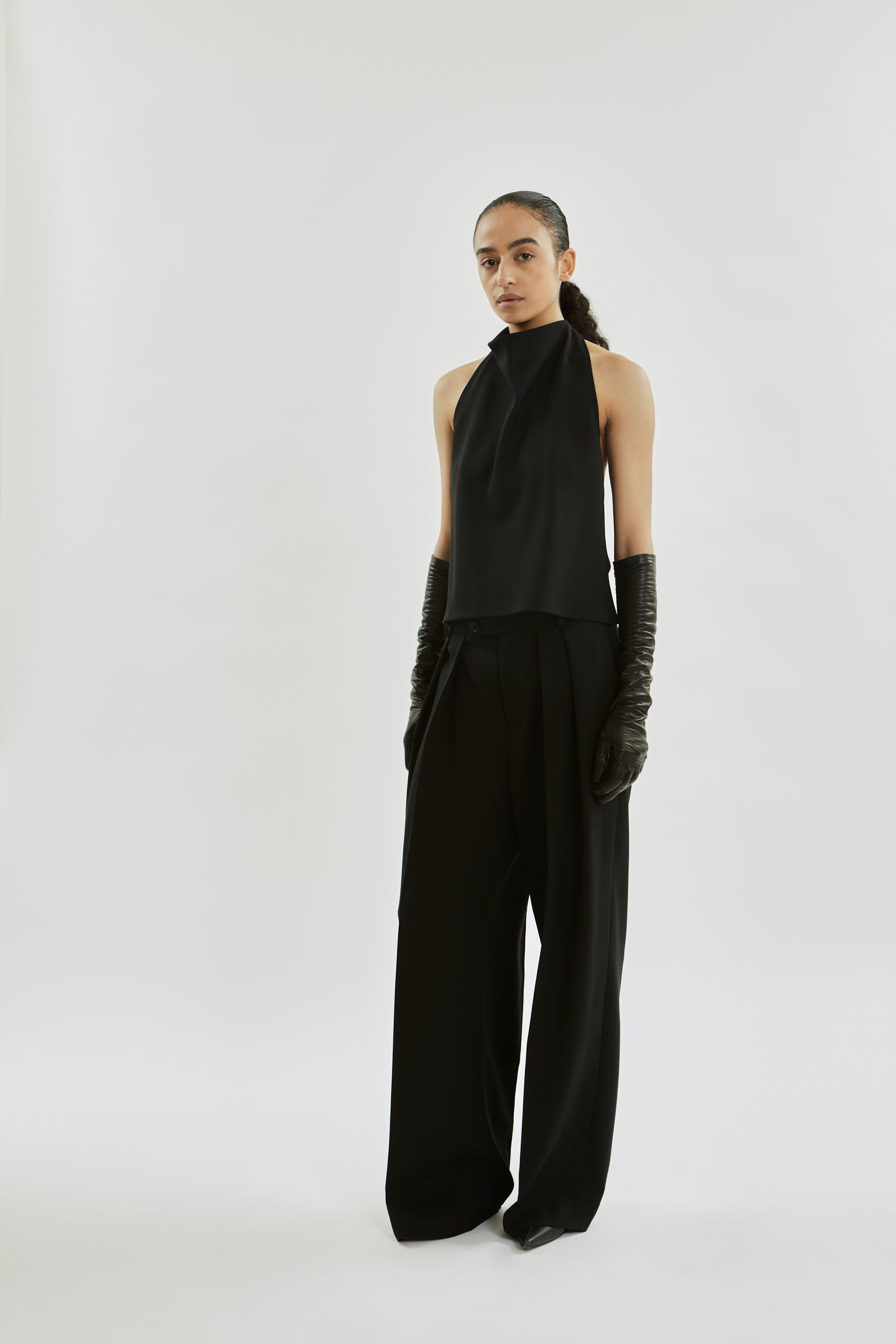 Jeanne top | Black - Virgin wool