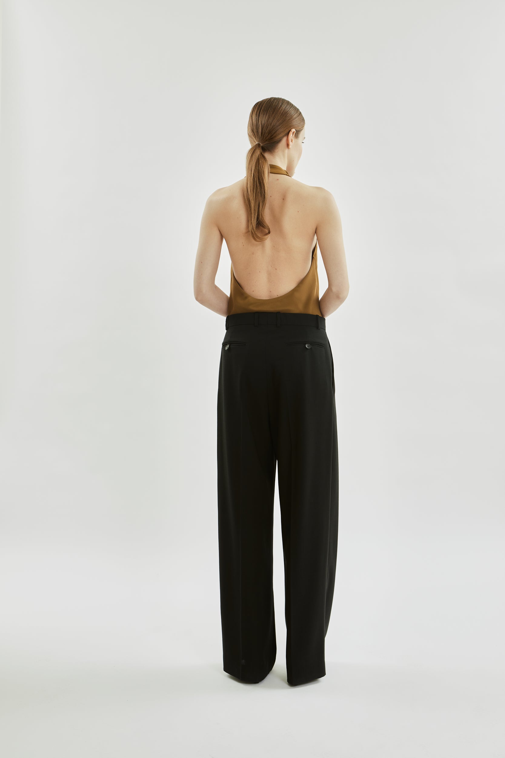 Jeanne top | Bronze - Crepe silk