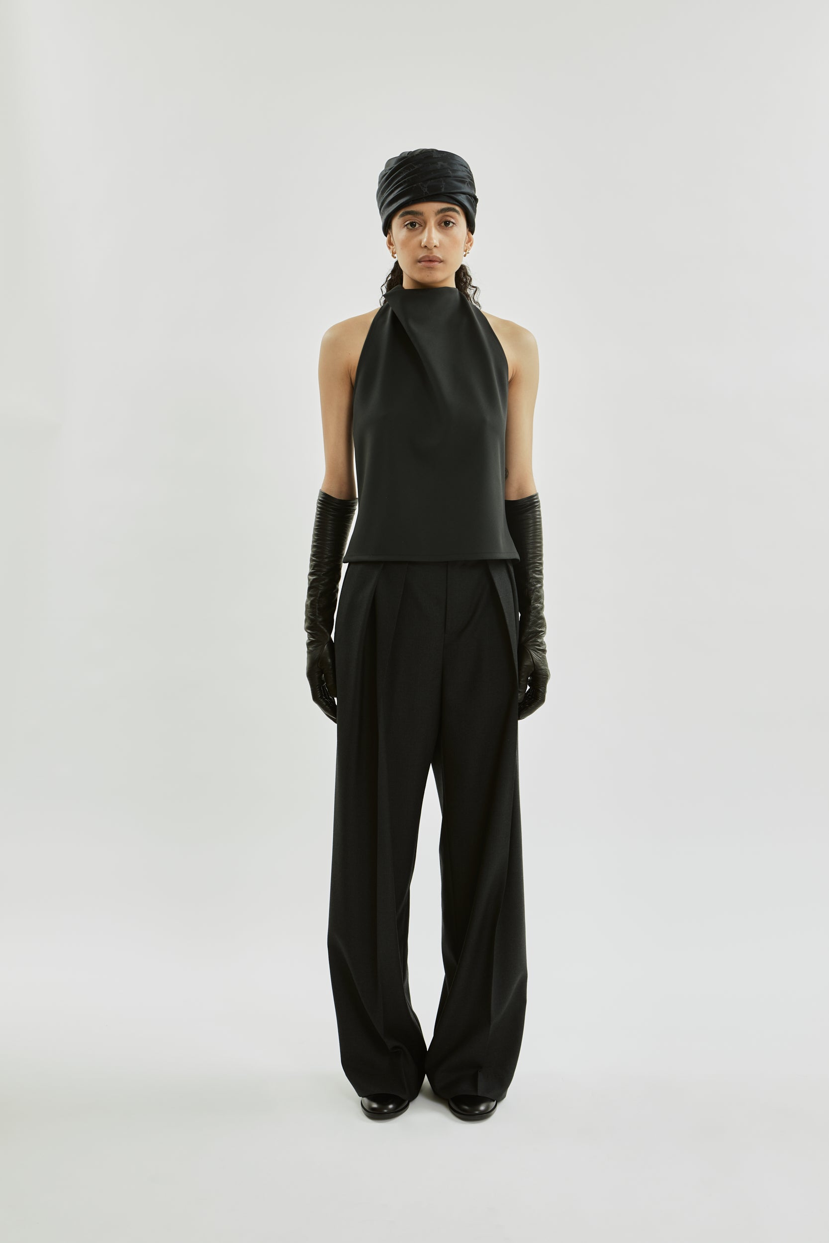 Jeanne top | Dark grey - Virgin wool