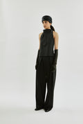 Jeanne top | Dark grey - Virgin wool