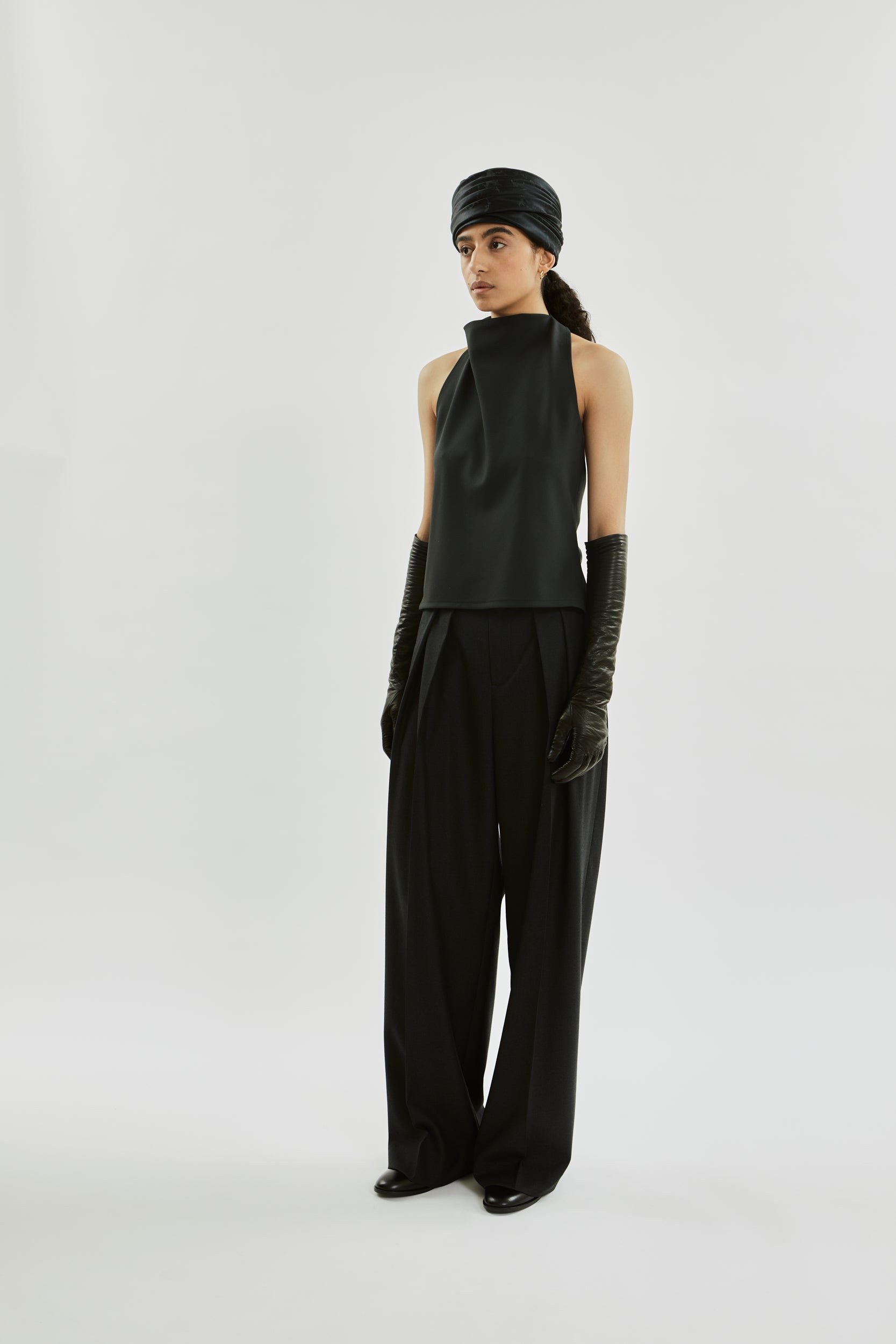 Jeanne top | Dark grey - Virgin wool