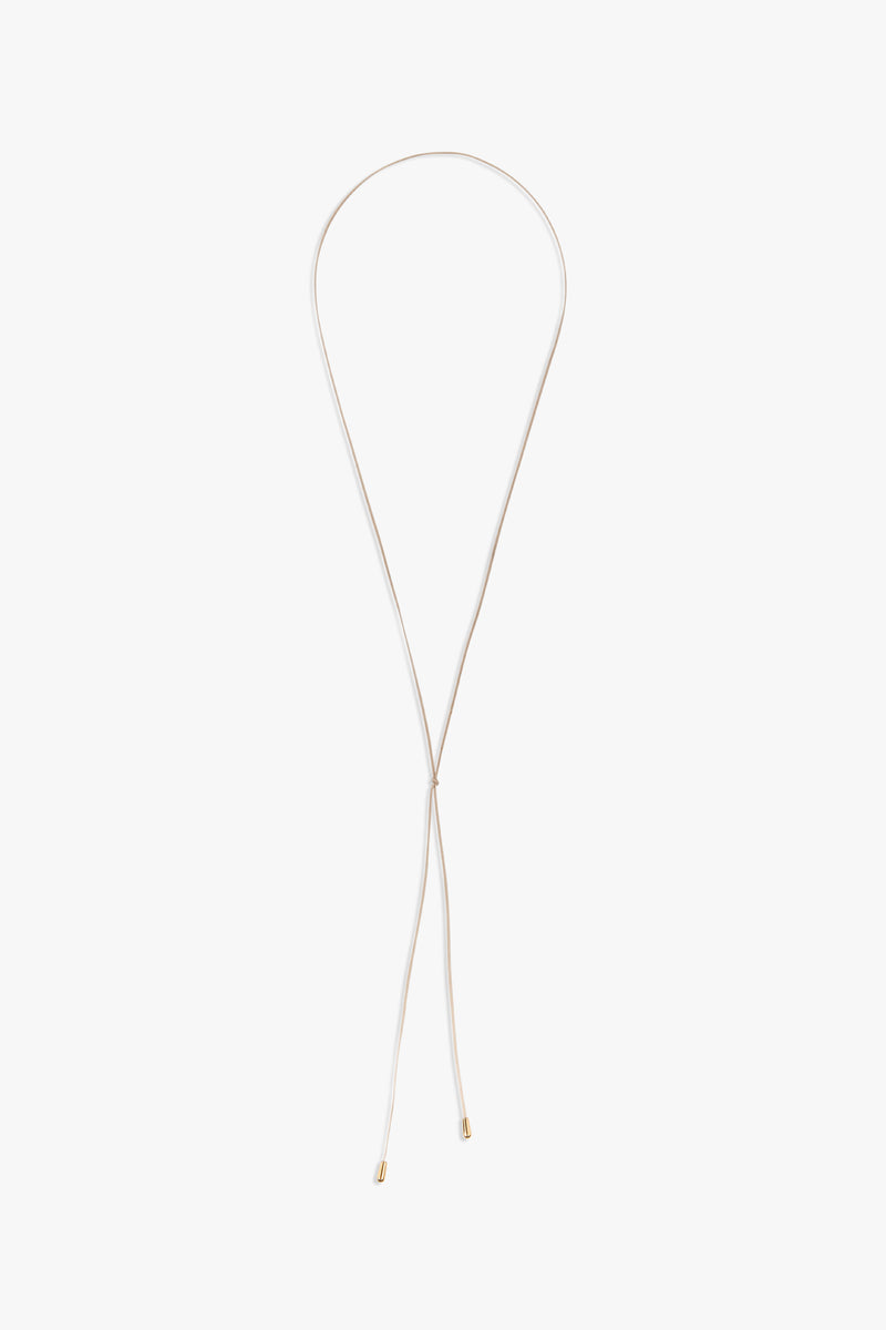 Ileana necklace | Beige - 18K gold