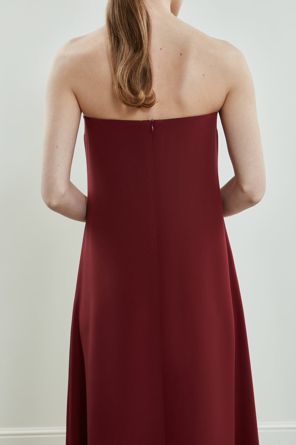 Joan dress | Red - Crepe silk