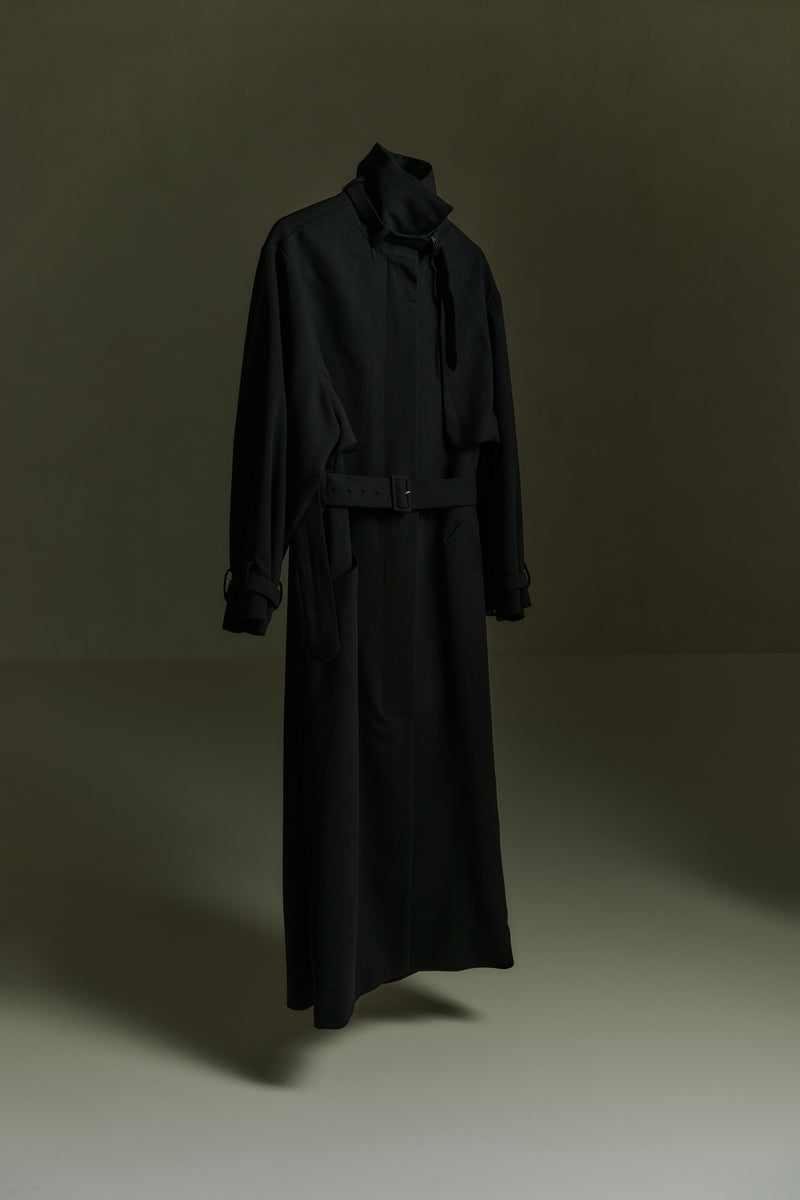 Jocasta coat | Black - Virgin wool