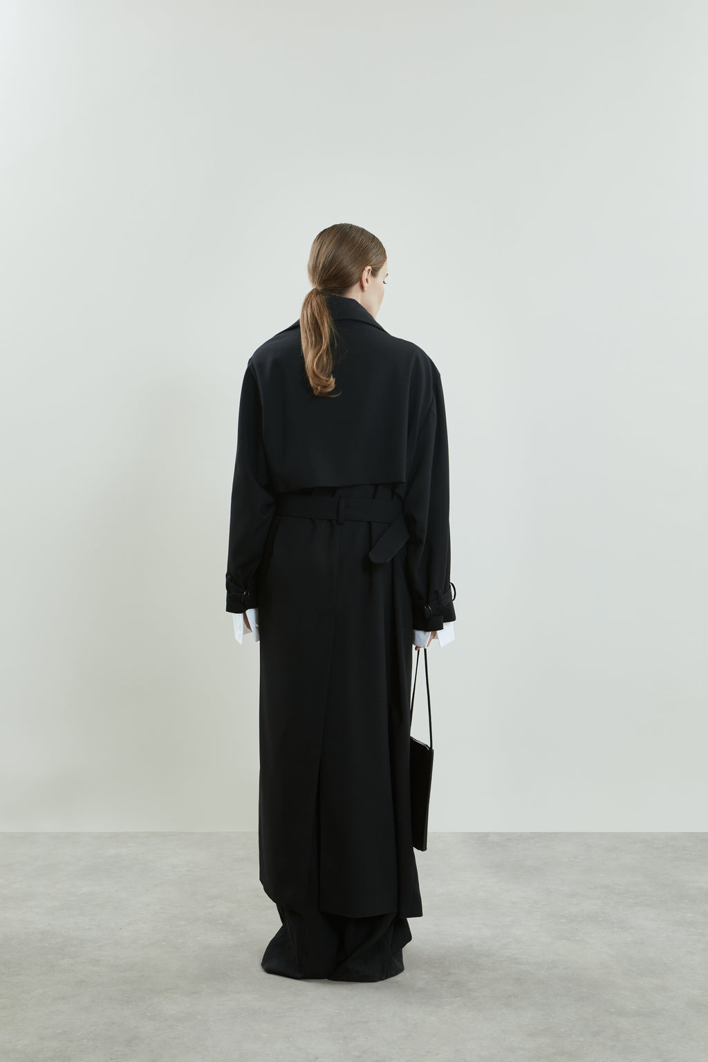 Jocasta coat | Black - Virgin wool