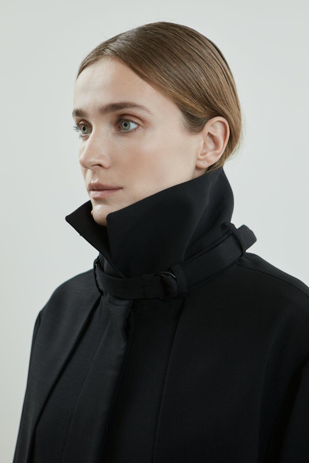 Jocasta coat | Black - Virgin wool