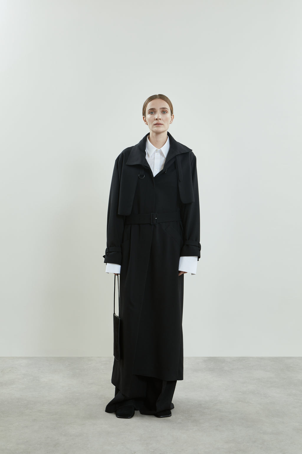 Jocasta coat | Black - Virgin wool