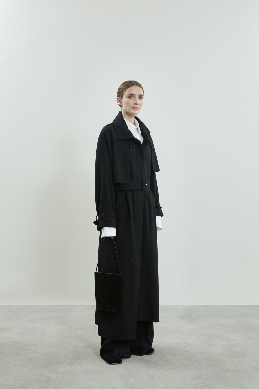 Jocasta coat | Black - Virgin wool