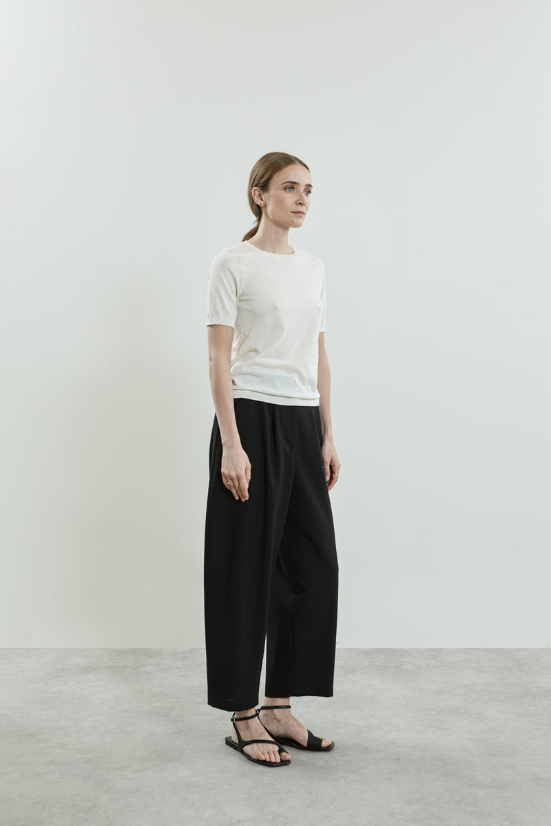 Josepha knitted top | Off White - Cotton knit