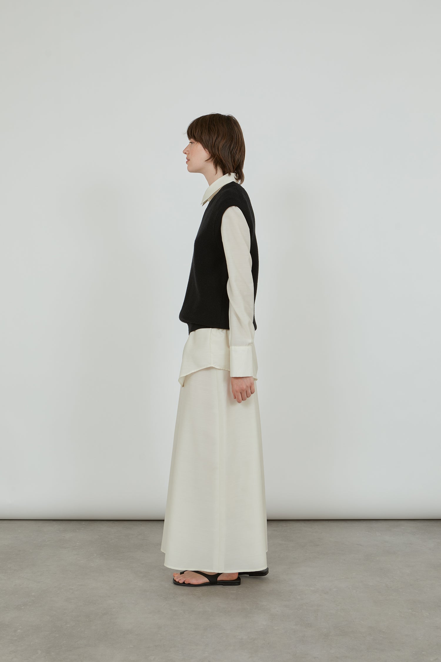 Jules knitted debardeur | Black - Cashwool