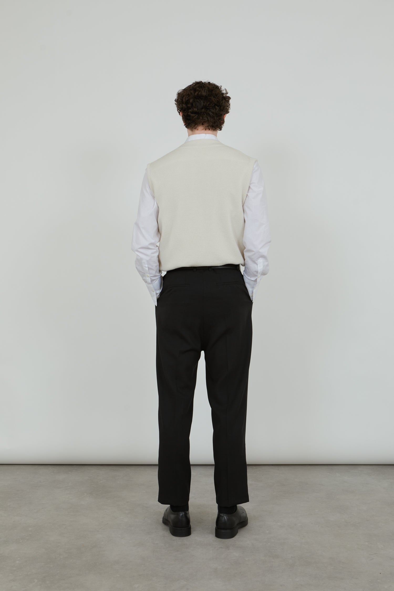 Jules knitted debardeur | Off white - Merino wool