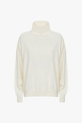 Julien knitted turtleneck | Off white - Cotton knit